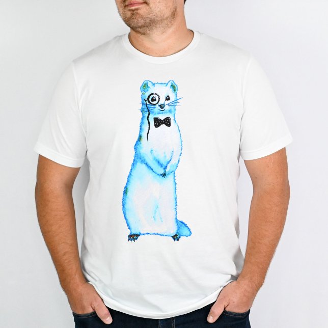 Cute ferret funny animal watercolor T-Shirt (Creator Uploaded)