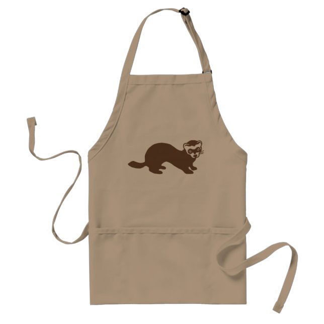 Cute Ferret Graphic Standard Apron (Front)