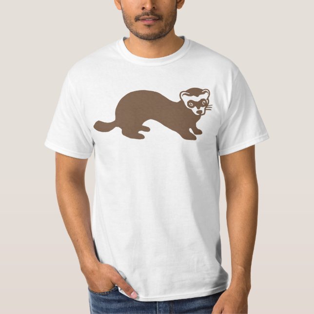 Cute Ferret Graphic T-Shirt (Front)
