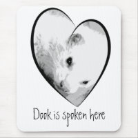 Cute Ferret Picture in a Heart