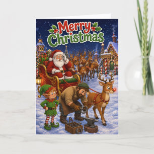 Cute Ferrier Client Appreciation Corporate Winter Holiday Card