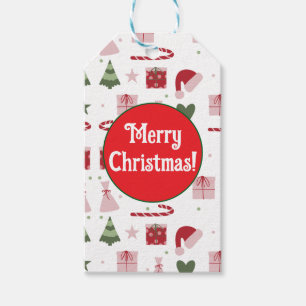 Cute festive editable Merry Christmas Gift Tags