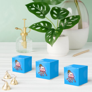 Cute Festive Jellyfish Cartoon Favor Box