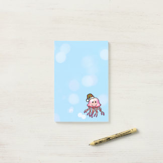 Cute Festive Jellyfish Cartoon Post-it Notes