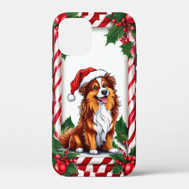 ❄️🐶 Cute Festive Puppy Christmas Magic Cozy 🎄✨🎁 Case-Mate iPhone Case (Back)