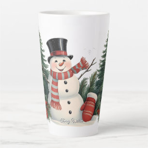 Cute Festive Traditional Christmas Latte Mug