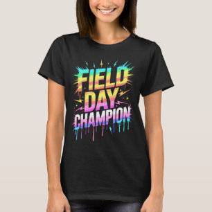 Cute Field Day Sport Style Pe Teacher Cheer On T-Shirt