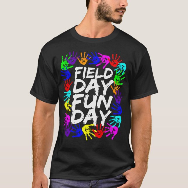 Cute Field Day Teacher T-Shirt (Front)