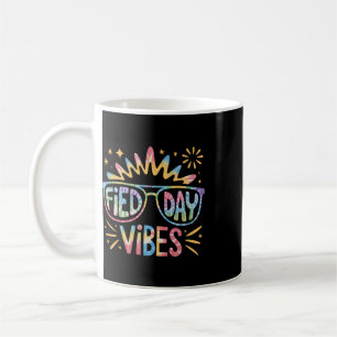 Cute Field Day Vibes Tie Dye For Teacher Kids Fiel Coffee Mug