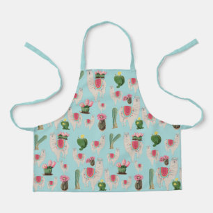 Cute Fiesta Llama & Cactus Pattern  Apron