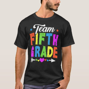 Cute Fifth Grade Team Teacher Student Kids Back To T-Shirt