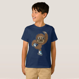 Cute Figure Skating Sloth T-Shirt