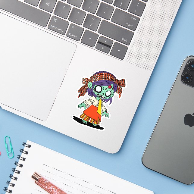 Cute Filipino Zombie (Laptop w/ iPhone)