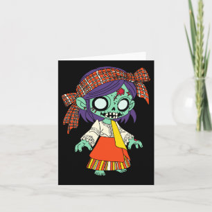 Cute Filipino Zombie Note Card