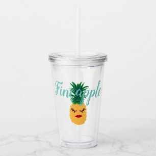 Cute Fineapple Pineapple Acrylic Tumbler
