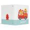 Cute Fire fighter Boy in Red Fire Truck Binder