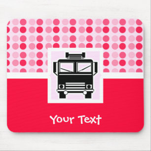 Cute Fire Truck Mouse Pad