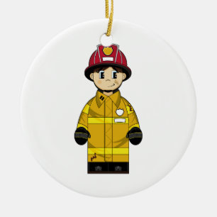 Cute Firefighter Ornament