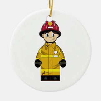 Cute Firefighter Ornament