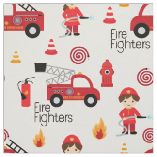 Cute Firefighters fabric