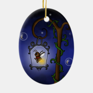 cute Firefly Ceramic Ornament