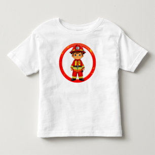 Cute fireman toddler t-shirt