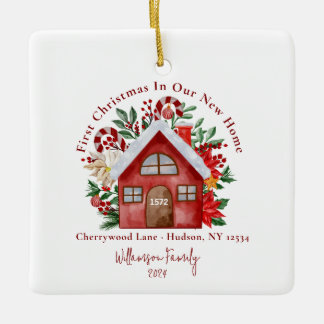 Cute First Christmas Our New Home Photo Ornament