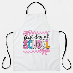 Cute First Day of School Design Apron