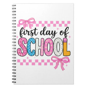 Cute First Day of School Design Notebook