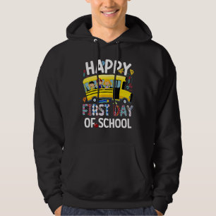 Cute First Day of School Teacher Boys Girls Back T Hoodie