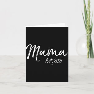 Cute first mother's day gift for new moms mama est card
