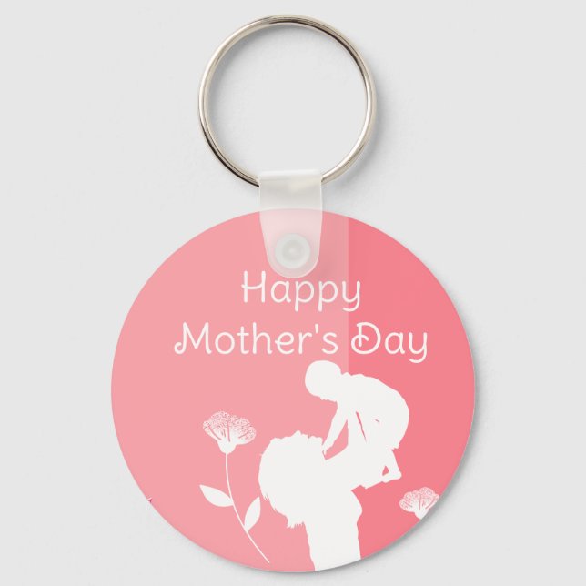  Cute First Mother's Day Keychain (Front)