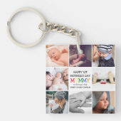 Cute First Mother's Day Mommy| Photo Collage Keychain (Front)