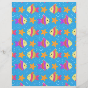Cute Fish And Starfish Pattern