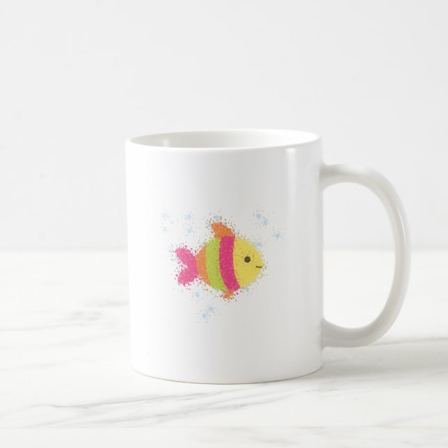 Cute Fish Cartoon Coffee Mug (Right)