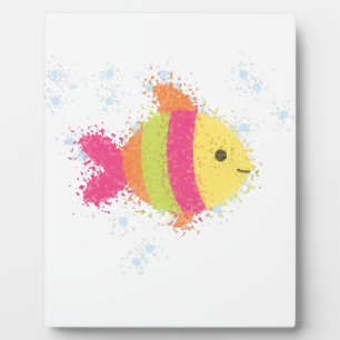 Cute Fish Cartoon Plaque