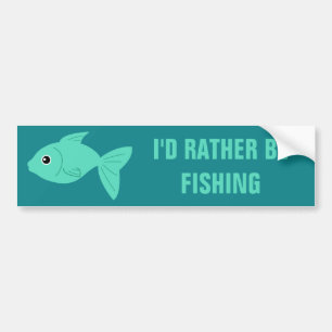 Cute Fish custom text bumpersticker Bumper Sticker