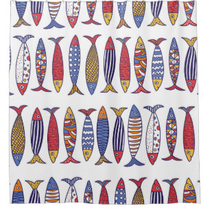 Cute Fish Illustration: Kids Seamless Background