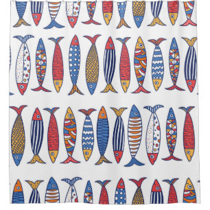 Cute fish. Kids background. Seamless pattern.
