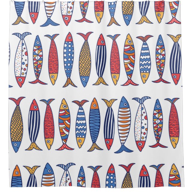 Cute fish. Kids background. Seamless pattern. (Front)