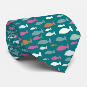 Cute fish pattern tie