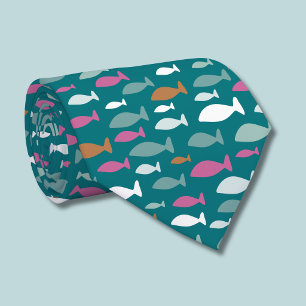 Cute fish pattern tie