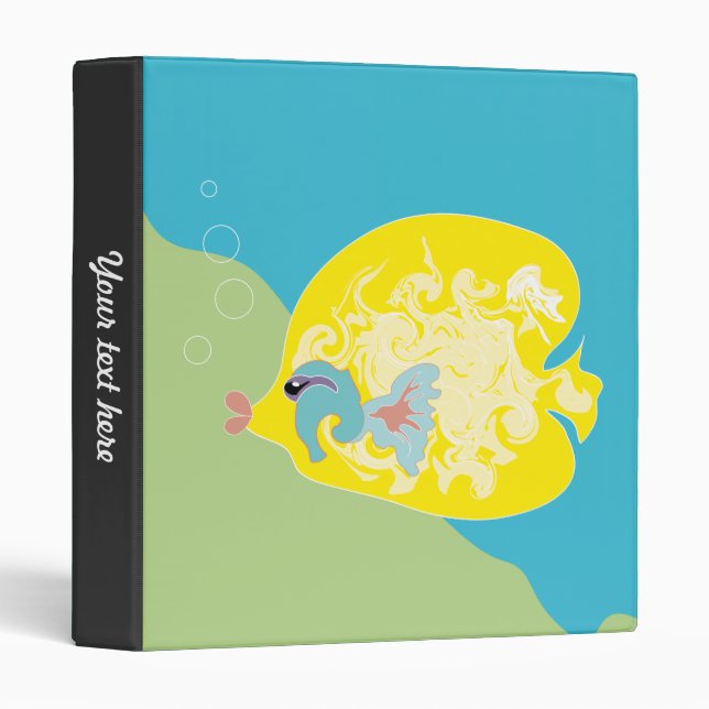 Cute Fish Vinyl Binders (Front/Spine)