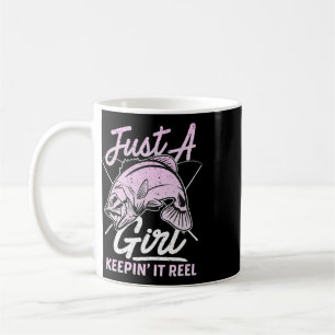 Cute Fishing Funny Keeping It Reel Womens Purple P Coffee Mug
