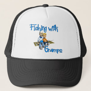 Cute Fishing with Gramps Trucker Hat