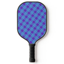 Cute Fitness Purple Chequered Pickleball Paddle