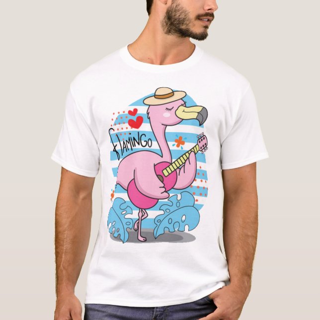 Cute flamingo 2 T-Shirt (Front)
