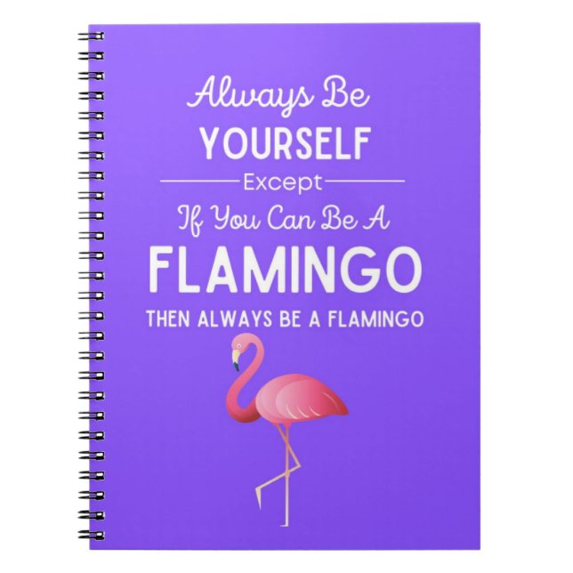 Cute Flamingo Gifts Bird Humor Humorous Funny Notebook (Front)