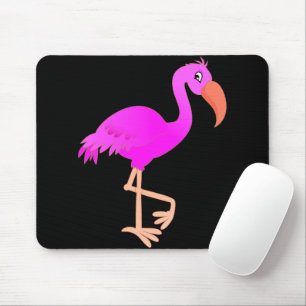 Cute Flamingo - Happy Mouse Pad