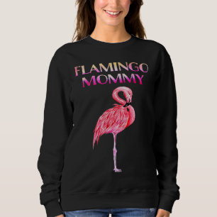 Cute Flamingo Mommy Awesome Christmas  T Sweatshirt